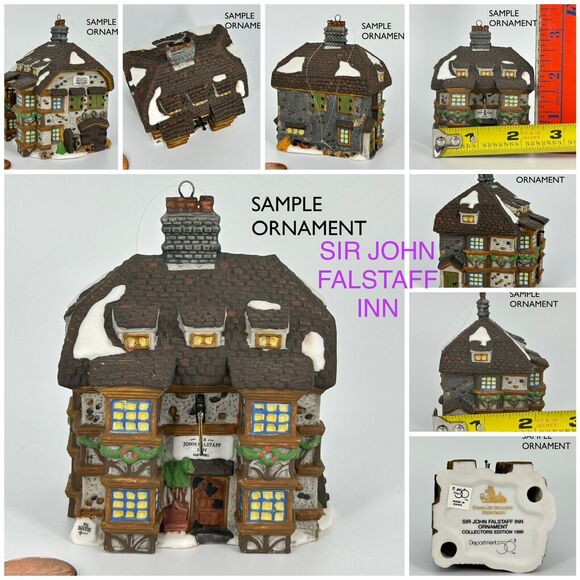 2x NEW Dept 56 Charles Dickens Heritage Ornament 95 SIR JOHN INN 94 Dedlock Arms - Picture 11 of 13